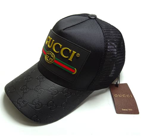 gorra negra gucci|gorras Gucci originales.